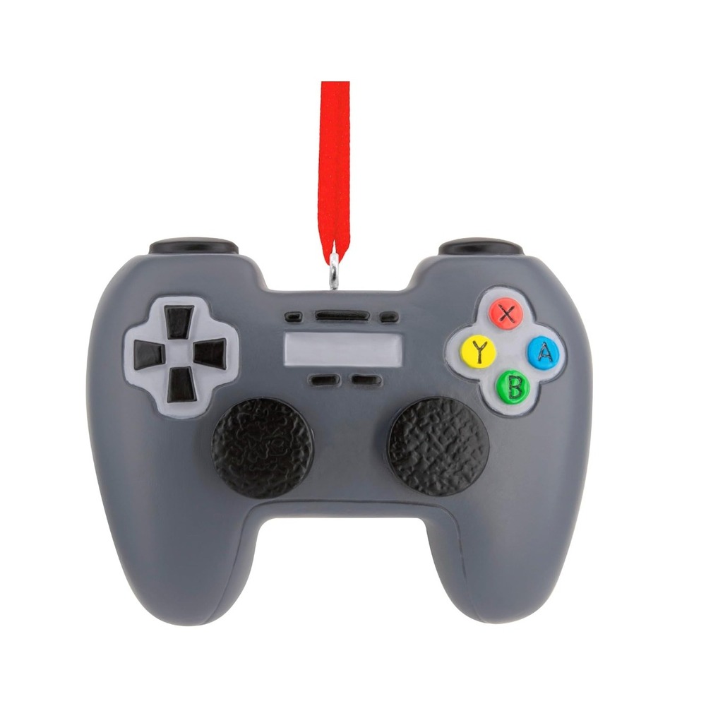 Hallmark Video Game Controller Christmas Ornament Grey Gamer Gift 1HG03534
